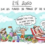 Caricature sur la pollution plastique