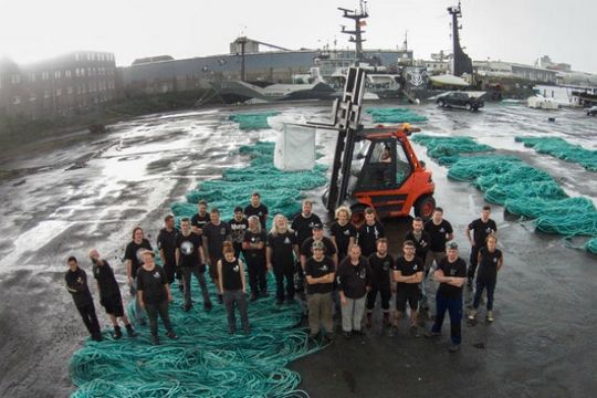 Les filets récupérés par la Sea Shepherd, utilisés pour une éco-conception