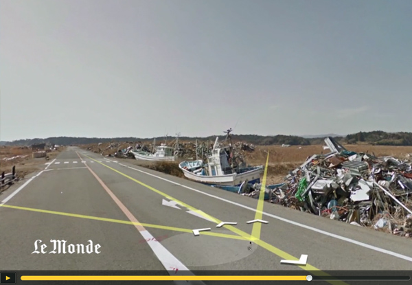 fukushima google street view zone